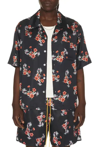 Rhude Turbo Floral Button-Up Shirt | Thumbnail 1