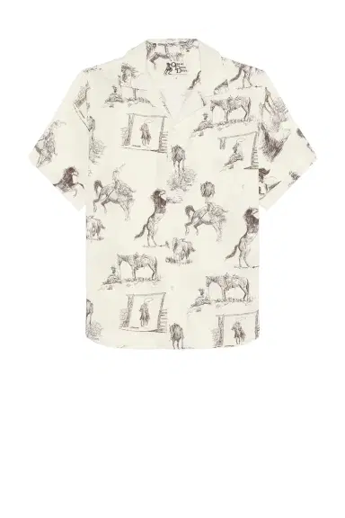 ONE OF THESE DAYS Charcoal Montage Camp Shirt | Thumbnail 4