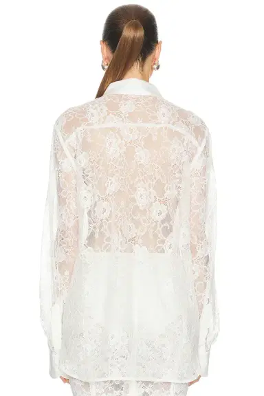 fleur du mal Juliet Lace Unisex Button Up Shirt | Thumbnail 3 fleur du mal Juliet Lace Unisex Button Up Shirt | Thumbnail 3