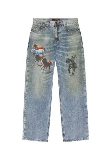 ONE OF THESE DAYS All Over Print Straight Leg Jeans | Thumbnail 5 ONE OF THESE DAYS All Over Print Straight Leg Jeans | Thumbnail 5