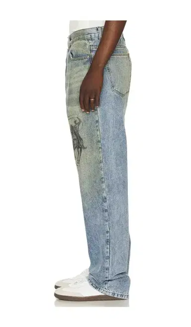 ONE OF THESE DAYS All Over Print Straight Leg Jeans | Thumbnail 7 ONE OF THESE DAYS All Over Print Straight Leg Jeans | Thumbnail 7