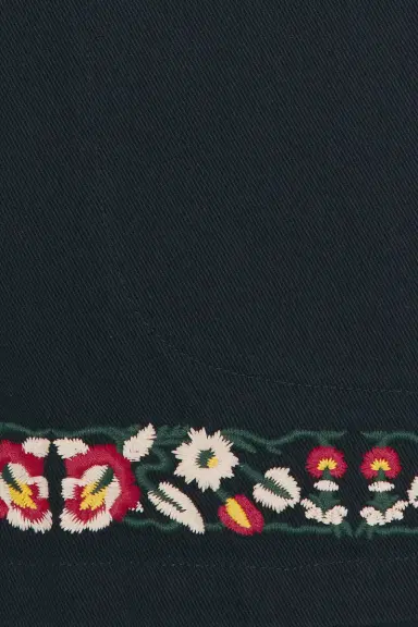 Found Embroidery Twill Floral Shorts | Thumbnail 5
