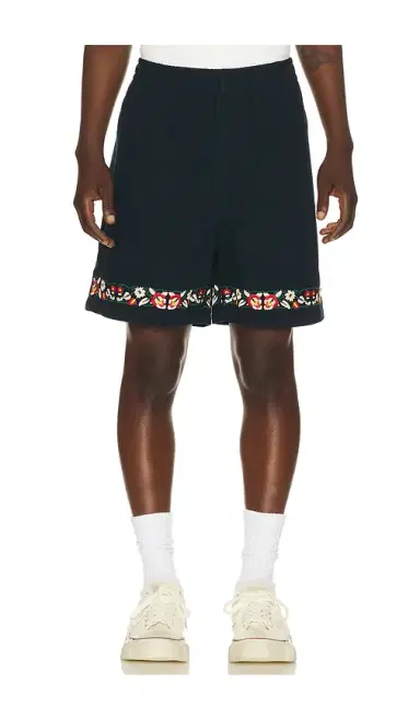 Found Embroidery Twill Floral Shorts | Thumbnail 6