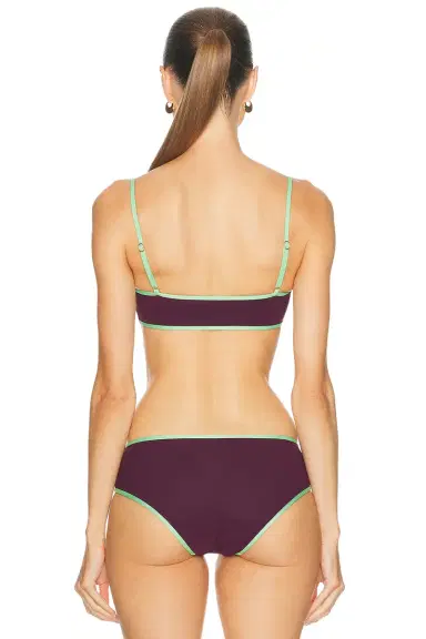 Kiki de Montparnasse Contraste Straight Neck Bikini Top | Thumbnail 3 Kiki de Montparnasse Contraste Straight Neck Bikini Top | Thumbnail 3