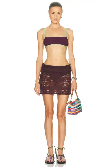Kiki de Montparnasse Contraste Straight Neck Bikini Top | Thumbnail 4 Kiki de Montparnasse Contraste Straight Neck Bikini Top | Thumbnail 4