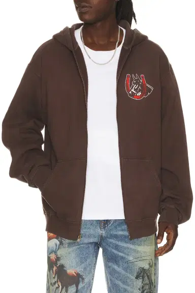 ONE OF THESE DAYS Valley Riders Zip Up Hoodie | Thumbnail 1