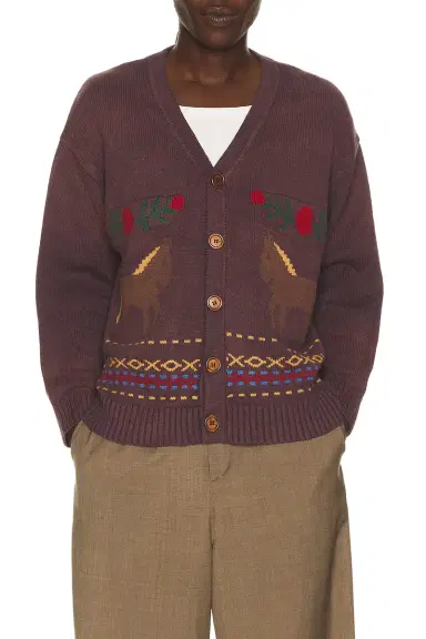 Found Horse Jacquard Cardigan | Thumbnail 1 Found Horse Jacquard Cardigan | Thumbnail 1