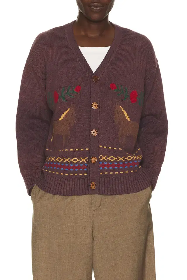 Horse Jacquard Cardigan