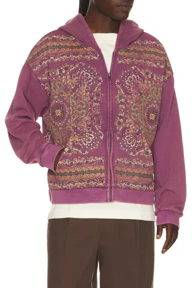 Found Motif Zip Up Hoodie | Thumbnail 1 Found Motif Zip Up Hoodie | Thumbnail 1
