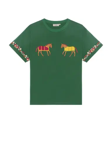 Found Embroidered Horse Equine Tee | Thumbnail 4