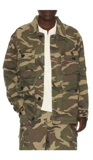 Found Camouflage Twill Utility Cargo Jacket | Thumbnail 5