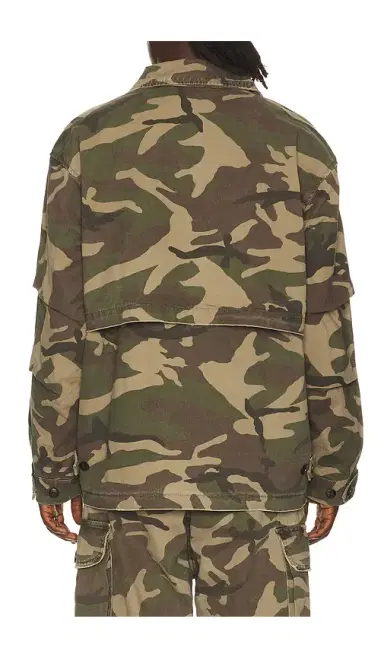 Found Camouflage Twill Utility Cargo Jacket | Thumbnail 6