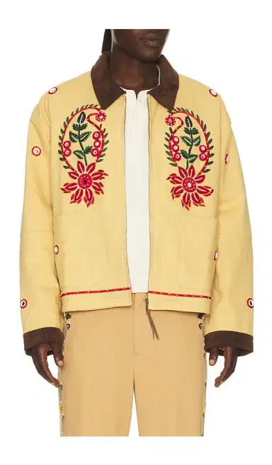 Found Hand Embroidered Paisley Motif Work Jacket | Thumbnail 6