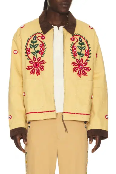 Found Hand Embroidered Paisley Motif Work Jacket | Thumbnail 1