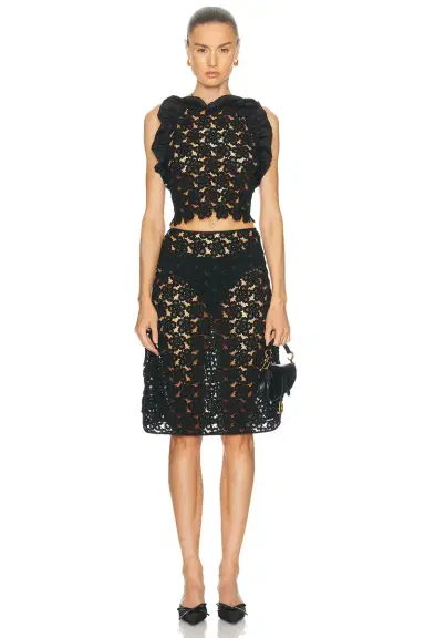 Miu Miu Macram? Anemone Skirt | Thumbnail 6