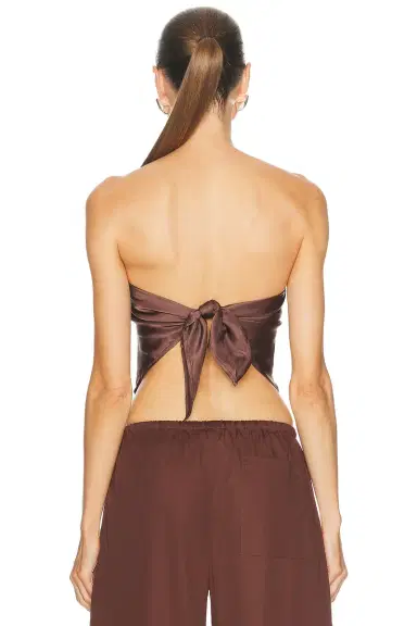 ENZA COSTA Fluid Twill Scarf Top | Thumbnail 3