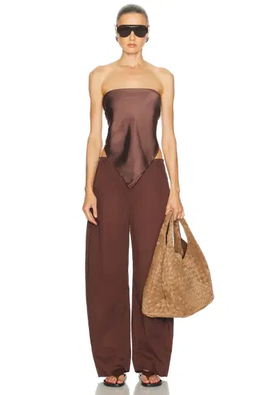 ENZA COSTA Fluid Twill Scarf Top | Thumbnail 4