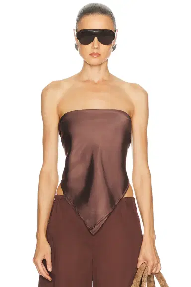 ENZA COSTA Fluid Twill Scarf Top | Thumbnail 1