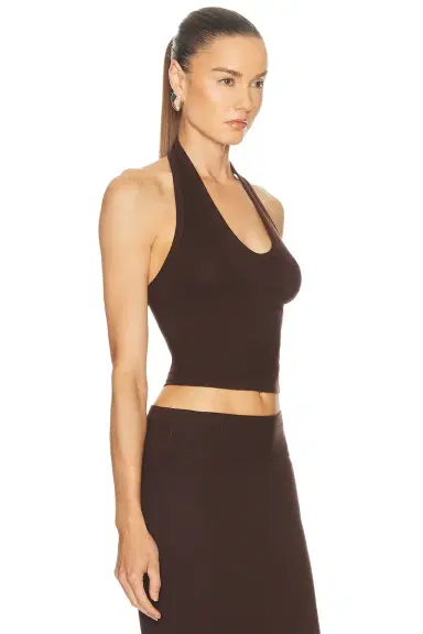 ENZA COSTA Silk Rib U Neck Halter Top | Thumbnail 2