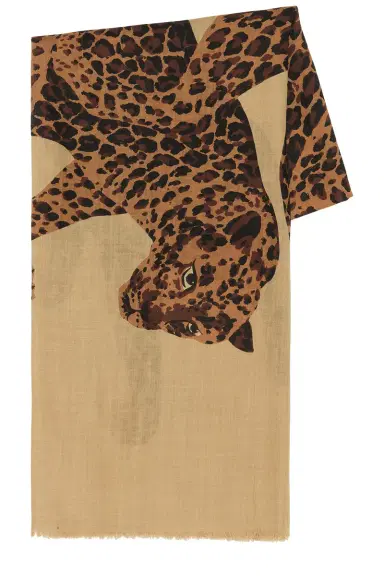 Saint Laurent Leopard Stole Scarf | Thumbnail 1 Saint Laurent Leopard Stole Scarf | Thumbnail 1