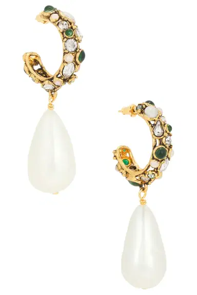 Saint Laurent YSL Hoop & Drop Fetiche Earrings | Thumbnail 1 Saint Laurent YSL Hoop & Drop Fetiche Earrings | Thumbnail 1