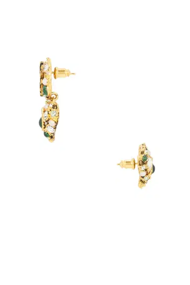 Saint Laurent YSL Asymmetric Fetiche Earrings | Thumbnail 3