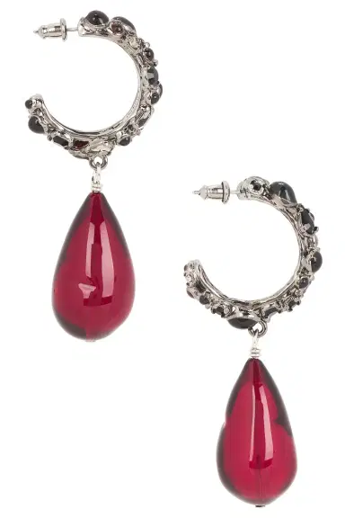 Saint Laurent YSL Fetiche Hoop & Drop Earrings | Thumbnail 3 Saint Laurent YSL Fetiche Hoop & Drop Earrings | Thumbnail 3