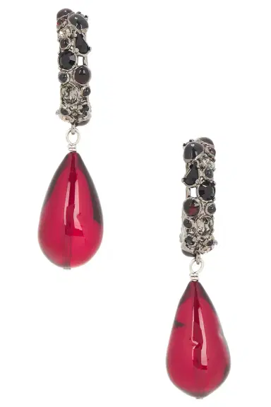 Saint Laurent YSL Fetiche Hoop & Drop Earrings | Thumbnail 4 Saint Laurent YSL Fetiche Hoop & Drop Earrings | Thumbnail 4
