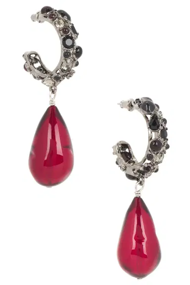 Saint Laurent YSL Fetiche Hoop & Drop Earrings | Thumbnail 1 Saint Laurent YSL Fetiche Hoop & Drop Earrings | Thumbnail 1