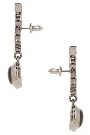 Saint Laurent YSL Mini Cabochon Earrings | Thumbnail 3 Saint Laurent YSL Mini Cabochon Earrings | Thumbnail 3