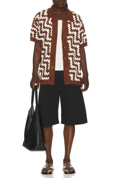 Frescobol Carioca Pinto Cotton Crochet Cardigan | Thumbnail 3
