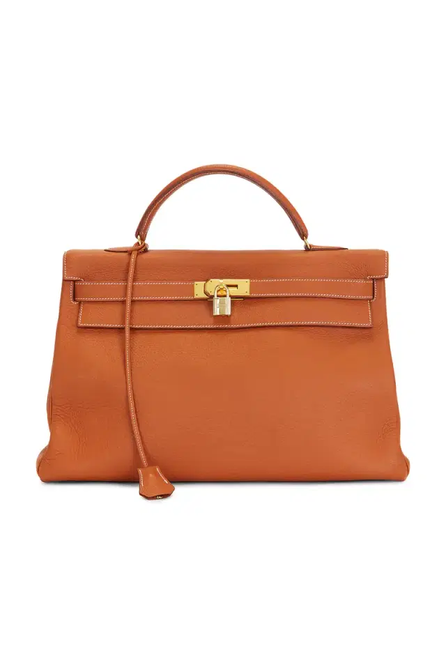 Hermes Taurillon Clemence Kelly 40 Handbag