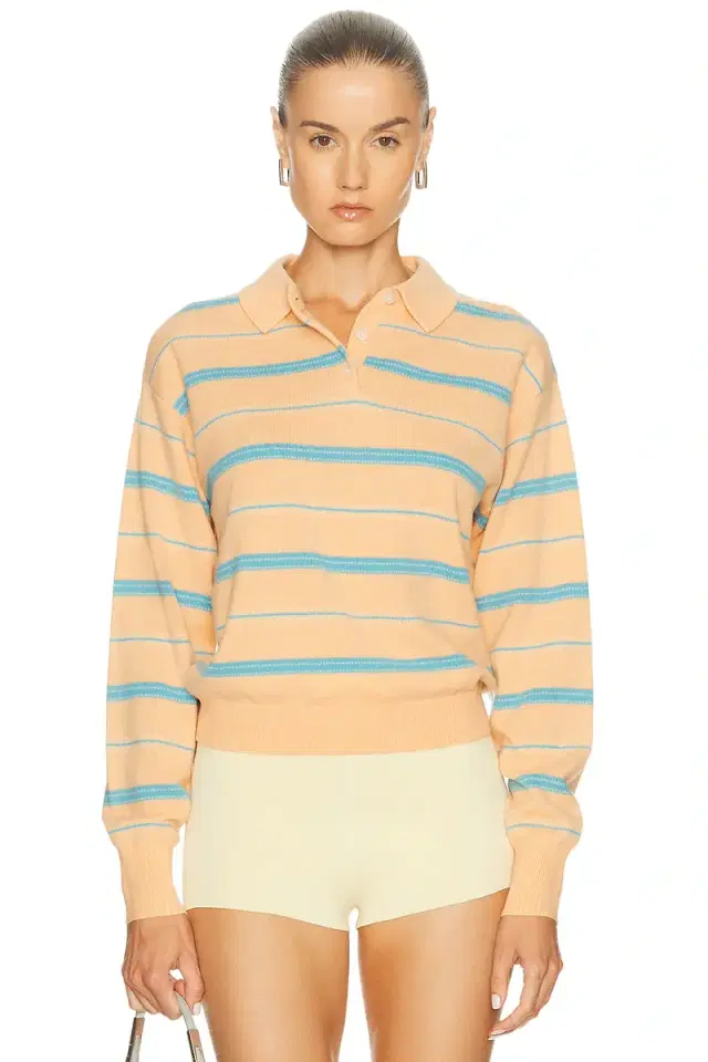 Collegiate Stripe Polo Sweater
