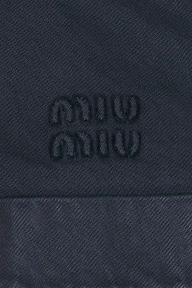 Miu Miu Gabardine Old Pelle Jacket | Thumbnail 6 Miu Miu Gabardine Old Pelle Jacket | Thumbnail 6
