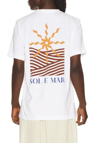 Frescobol Carioca Dinis Cotton Sol E Mar Print T-Shirt | Thumbnail 2