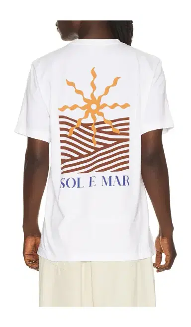 Frescobol Carioca Dinis Cotton Sol E Mar Print T-Shirt | Thumbnail 6