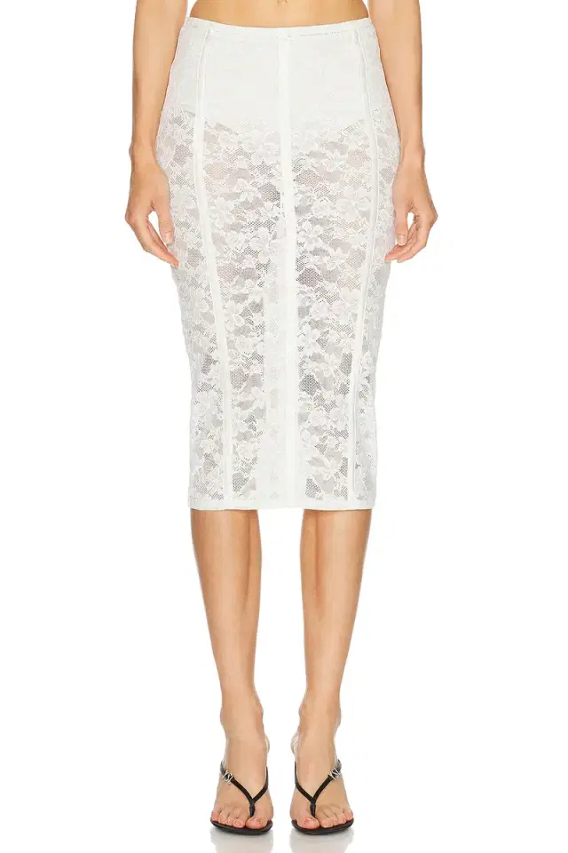 Le Stretch Lace Pencil Skirt