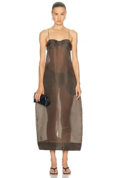 RÓHE Sheer Bustier Volume Dress | Thumbnail 4 RÓHE Sheer Bustier Volume Dress | Thumbnail 4