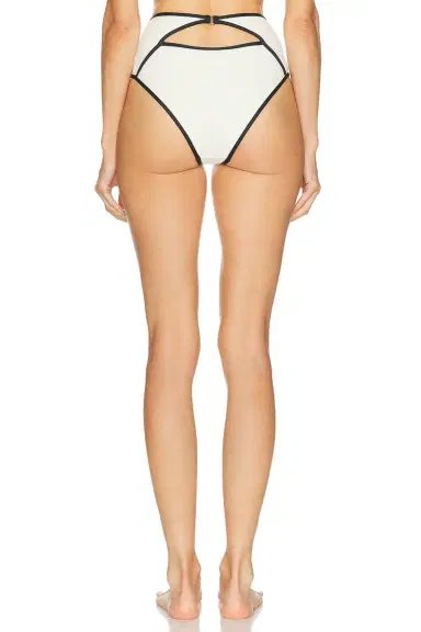 Kiki de Montparnasse Contraste High Waisted Bikini Bottom | Thumbnail 4 Kiki de Montparnasse Contraste High Waisted Bikini Bottom | Thumbnail 4