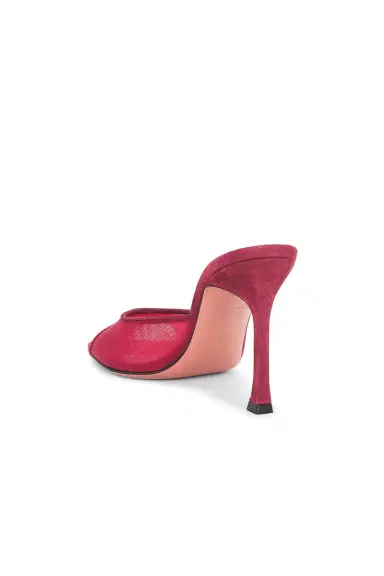 Amina Muaddi Alexa Mesh 95 Slipper | Thumbnail 3 Amina Muaddi Alexa Mesh 95 Slipper | Thumbnail 3