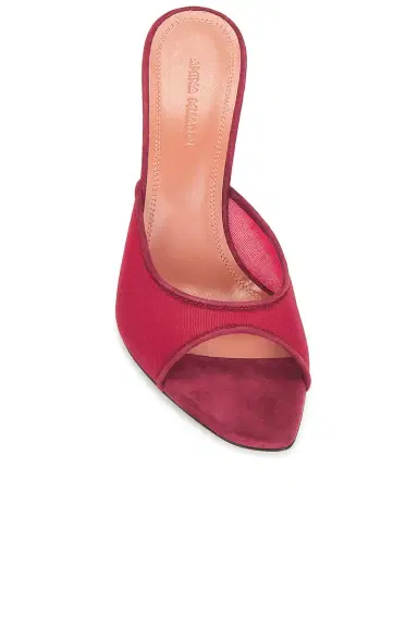 Amina Muaddi Alexa Mesh 95 Slipper | Thumbnail 4 Amina Muaddi Alexa Mesh 95 Slipper | Thumbnail 4