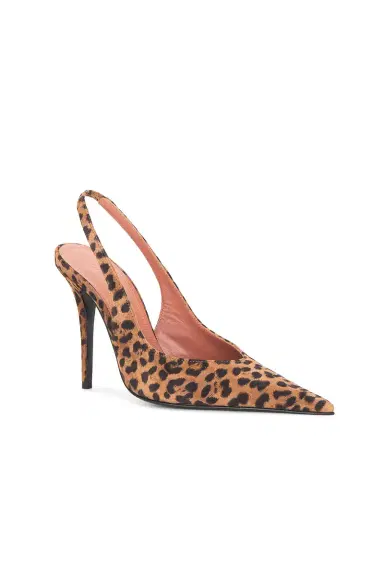 Amina Muaddi Anok 105 Suede Sling Back Pump | Thumbnail 2
