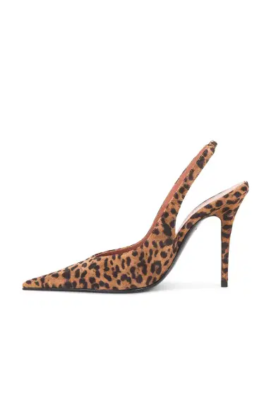 Amina Muaddi Anok 105 Suede Sling Back Pump | Thumbnail 5
