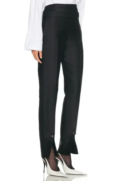 Brandon Maxwell Beatrix Creased Trouser | Thumbnail 2 Brandon Maxwell Beatrix Creased Trouser | Thumbnail 2