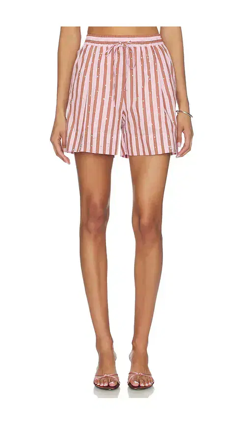 Jeeuw Rhinestone Mini Shorts