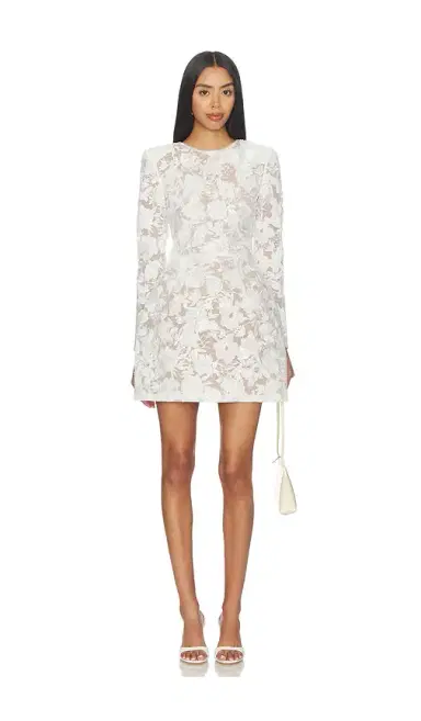 Nadine Merabi Sienna White Dress | Thumbnail 1 Nadine Merabi Sienna White Dress | Thumbnail 1