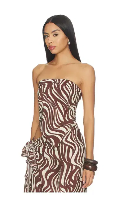 ENZA COSTA Wave Print Scarf Top | Thumbnail 2