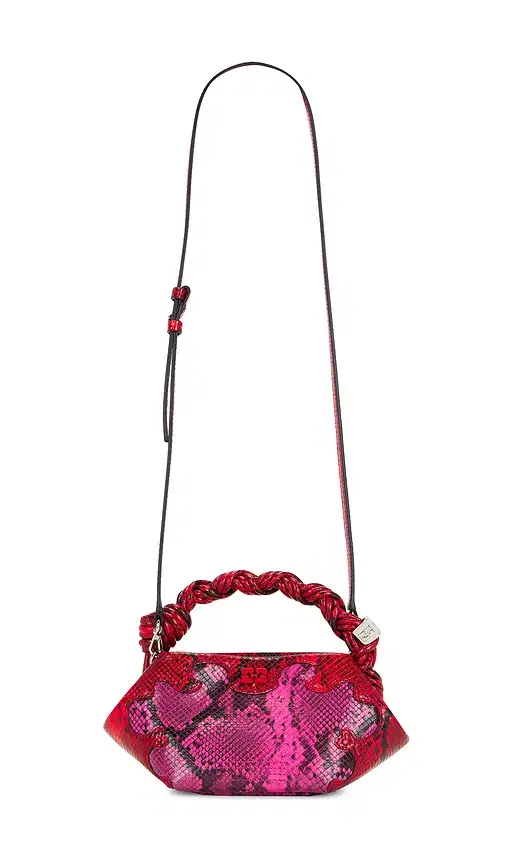 Ganni Bou Mini Snake Bag