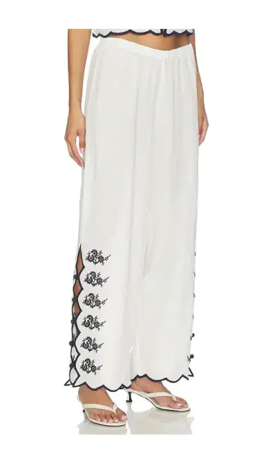 Cami NYC Madrid Embroidered Linen Pant | Thumbnail 2 Cami NYC Madrid Embroidered Linen Pant | Thumbnail 2