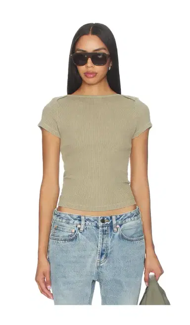 Citizens of Humanity Baby Waffle Tee | Thumbnail 1 Citizens of Humanity Baby Waffle Tee | Thumbnail 1